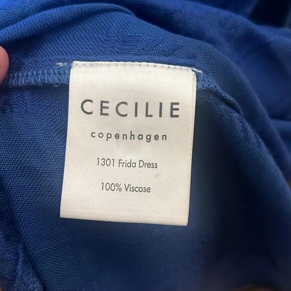 Cecilie Copenhagen Frida Dress in Blue Size Large - Picture 7 of 9